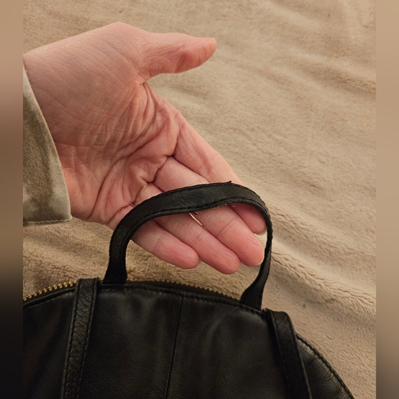 Margot Black Leather Backpack - Picture 7 of 9